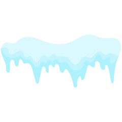 Snowballs and snowdrifts set. Winter decoration element. Snowy elements on winter background.