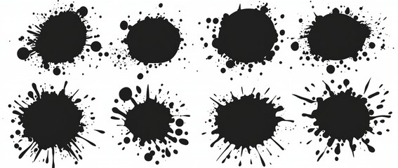 A modern graphic set featuring a half-tone circle encircled by a round dotted frame, a circular pattern border, and an abstract halftone design.