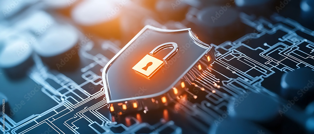Poster ai breach notification system glowing alerts digital security awareness technology innovation virtua