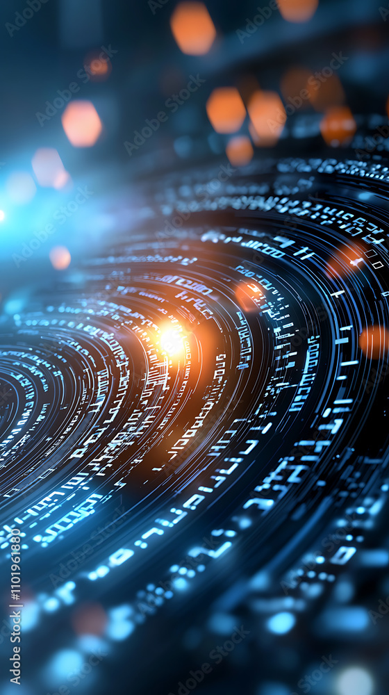Poster ai breach detection lab holographic data analysis in a neon cyber environment