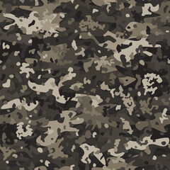 Modern Abstract Brown and Beige Grunge Pattern. Dirty Tree Camo Army Paint