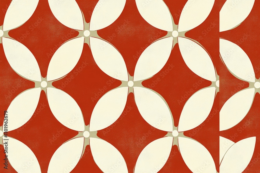 Poster seamless abstract geometric design blending simple shapes into a modern illustration with elements o