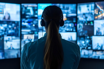 Control Room Staff Monitoring Zero Trust Security Systems  