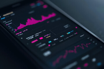 Mobile Stock Trading App Interface