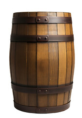 Obraz premium Wooden Barrels, Wood Grain Keg, Isolated Transparent Png Graphic Resouce 