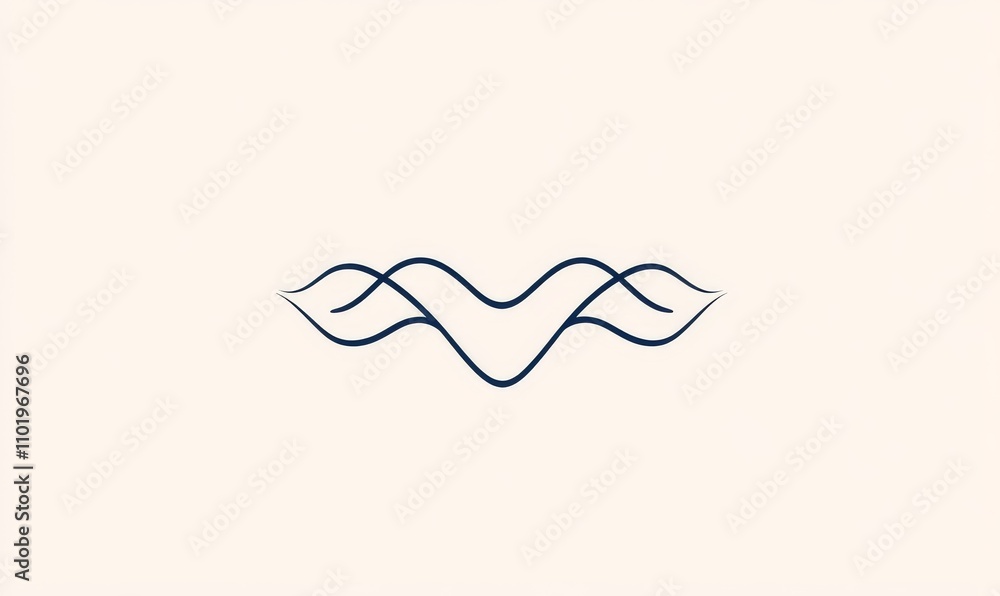 Poster artwork with a geometric composition and vertical lines, enhanced by optical illusions that create w