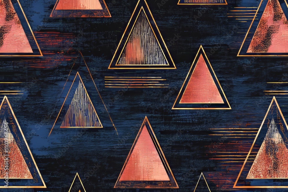 Poster background with triangle