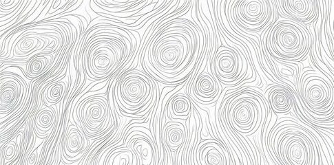 A hand-drawn topographic map pattern with delicate white contour lines or stripes on a black backdrop. It embodies an abstract topology motif or mountain landscape texture, presented in a trendy