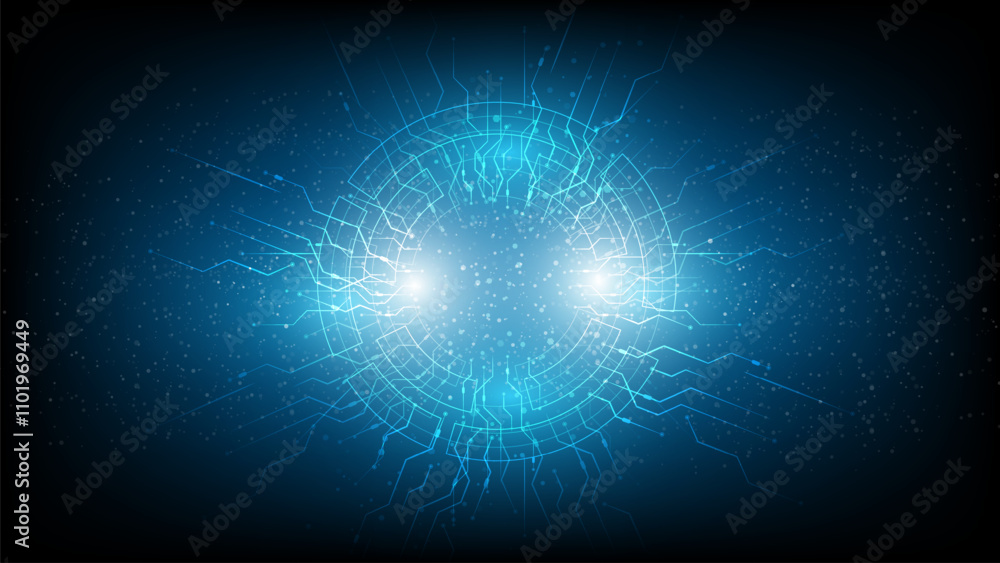 Poster abstract technology background hi-tech communication concept futuristic digital innovation backgroun