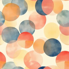 Watercolor Circle Pattern Graphic Design