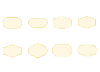 Vintage Label Frame SET