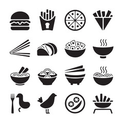 Minimalist Icon Design Collection for Digital Interfaces