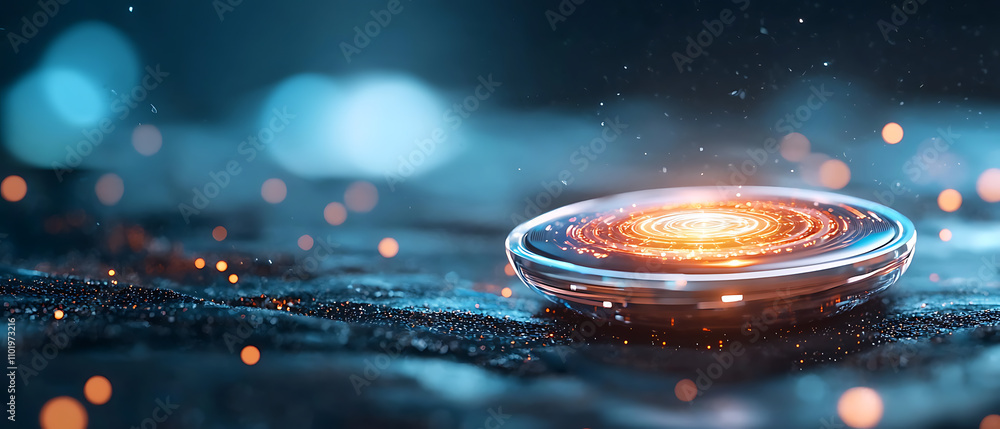Aufkleber quantum entanglement encryption technology digital environment abstract art futuristic view scientif