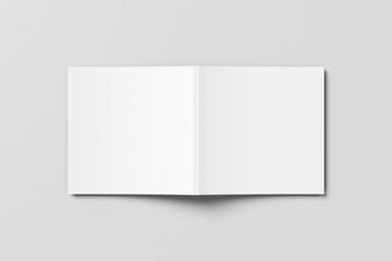 Open Cover Brochure Magazine Mockup	
