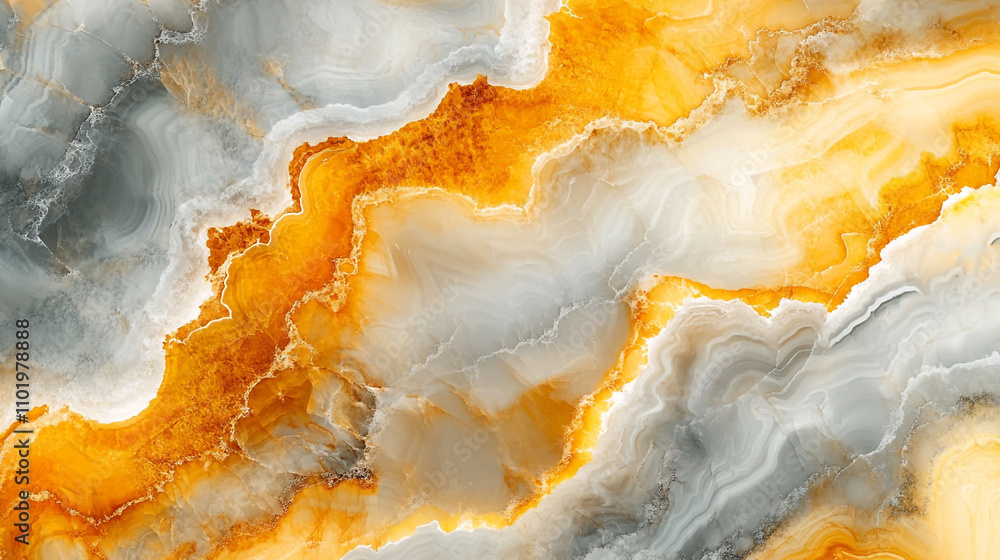 Aufkleber vivid abstract design featuring orange and gray swirls creating a captivating texture
