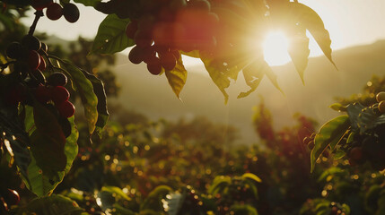  Sunrise Over Coffee Plantation