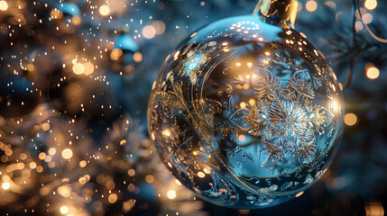 Sparkling Christmas Snow Globe