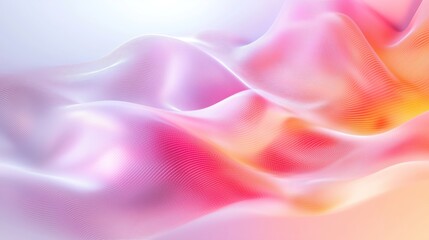 Obraz premium Soft waves of pastel hues create a serene abstract background for artistic inspiration and digital design