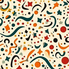 Abstract Colorful Geometric Pattern