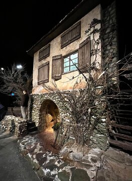 Replic of old Italian town