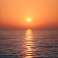 Obraz premium Letting Go of the Past: Sunrise Over a Serene Ocean