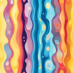 Colorful Abstract Pattern Design with Wavy Stripes