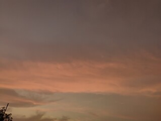 Aesthetic colors visible on the evening sky