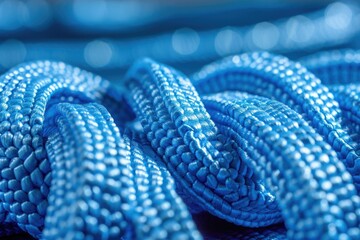 Fototapeta premium Cerulean Yoga Mat Texture Serene Background for Wellness Concepts