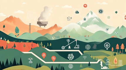 Naklejka premium graphic resource for net zero