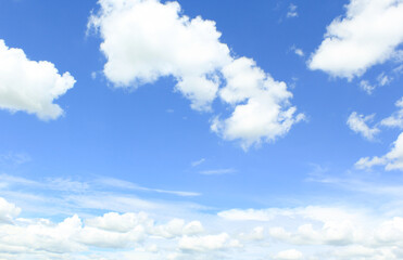 blue sky and clouds