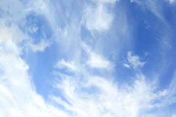blue sky and clouds