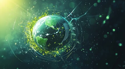 Fototapeta premium graphic resource for net zero