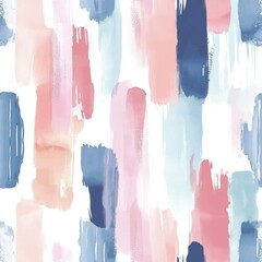 Abstract Watercolor Brush Strokes Seamless Pattern