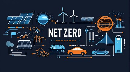 Obraz premium graphic resource for net zero