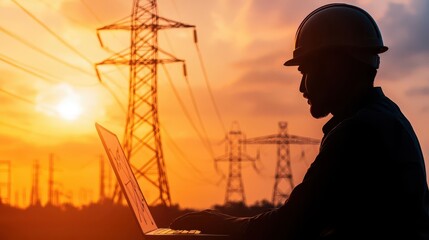 Business analyst typing on a laptop with a dividend focused solar energy stock dashboard