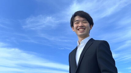 笑顔のビジネスマン