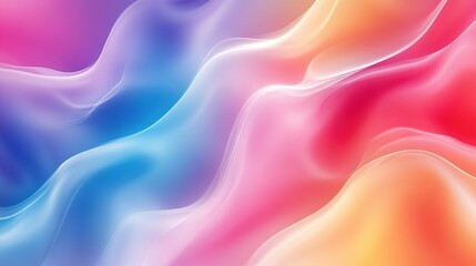 Obraz premium A smooth abstract background with gradients of bright colors blending seamlessly