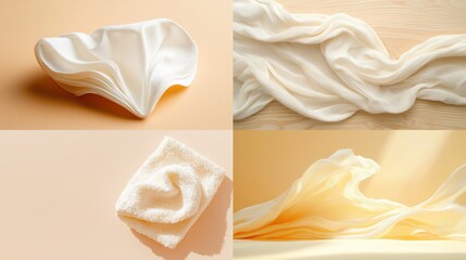 Artistic textile creations studio minimalist close-up fabric design for home decor inspiration