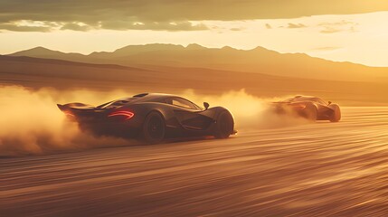 car on the desert