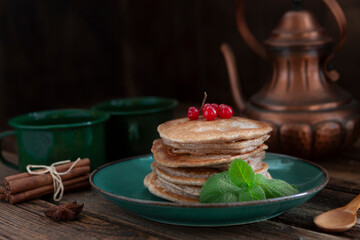 Gluten-free buckwheat pancakes - healthy and wholesome food