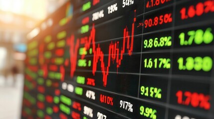 Financial dashboard with solar energy stocks highlighted, upward trend in dividends