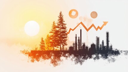 Financial dashboard with solar energy stocks highlighted, upward trend in dividends