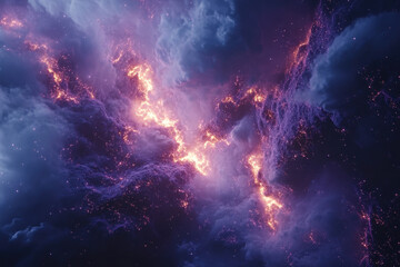 Vibrant Cosmic Explosion in Deep Space