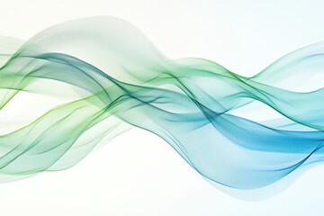 Abstract Flowing Green and Blue Textures