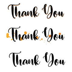 Thankyou card, banner, post , thank you vector illustration