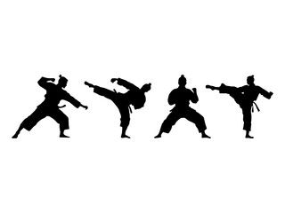 ju jitsu silhouette.