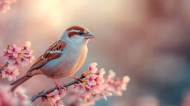 Chirping Joy: The Vibrant Little Bird