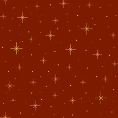 A seamless pattern featuring bright yellow stars on a bold red background. This vibrant and striking design adds energy and excitement, perfect for festive, playful, or dynamic creative projects.
