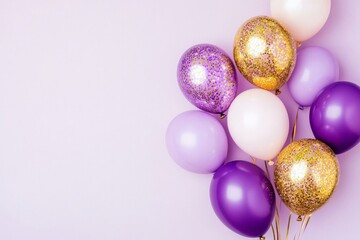 Develop a background template with helium balloons for occasions like birthdays, anniversaries, carnivals, Valentine's Day, weddings, and International Women's Day.