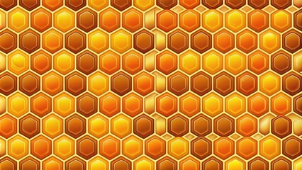 Seamless honeycomb pattern in warm colors resembling bee hive structure, pattern, honeycomb, seamless, bees, hive